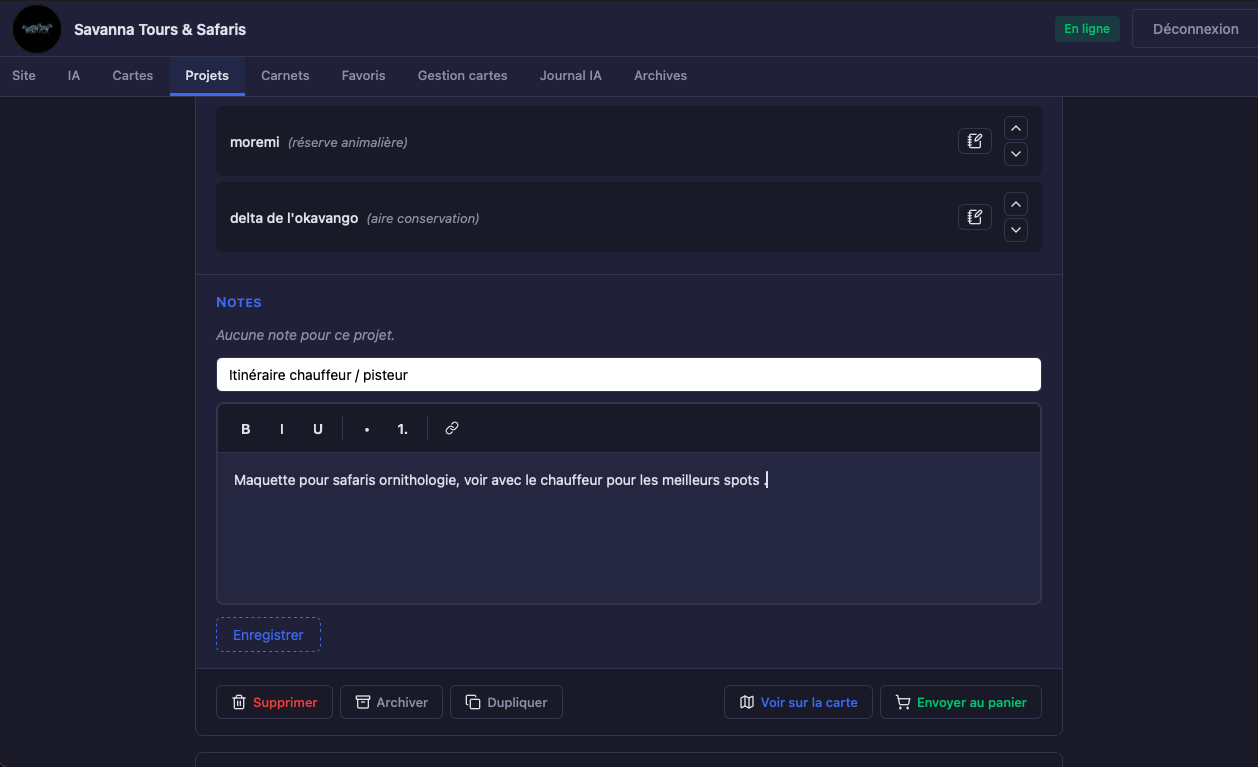 Alias2Ender — carnet de projet, suite